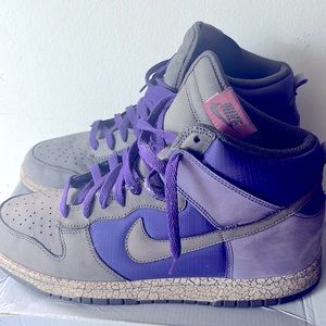 Nike Dunks Size 11 Mens Purlple and Gray